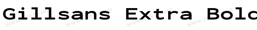 Gillsans Extra Bold字体转换